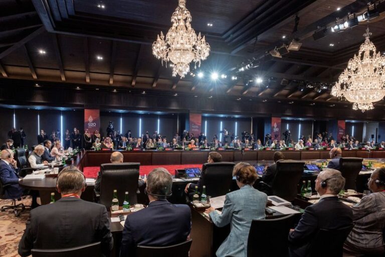 Delegates attend the first session of the G20 summit in Bali, Indonesia, November 15, 2022. Ryan Carter/UAE Presidential Court/Handout via REUTERS