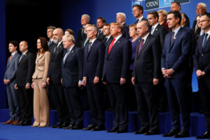 NATO Alliance leaders pose for a family photo during the annual NATO heads of government summit at the Grove Hotel in Watford, Britain December 4, 2019.  REUTERS/Peter Nicholls/Pool - RC2COD9BCVF4